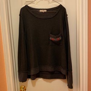 Dark grey ALTAR’d State sweater